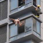 Chinese woman captured in suicide jump fall