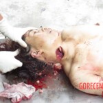 Chinese woman with severed carotid artery