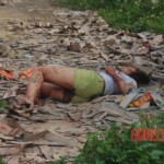 Chinese woman with severed carotid artery