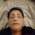 Deceased woman prepared for funeral