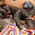 Fallen PKK fighters during the battle with ISIS