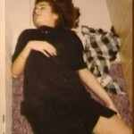 Vintage photo of dead woman