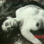 Vintage photo of dead woman