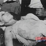 Vintage photo of dead woman