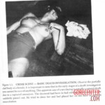 Vintage photo of dead woman