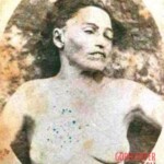 Vintage photo of dead woman