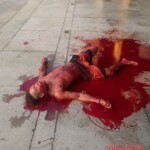 Man stabbed and slashed to death in public in city centre