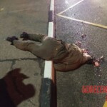 Pedestrian's head gets completely crushed