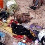 Two ripped apart female suicide bombers