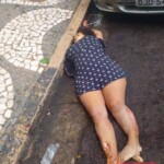 Last gasps of female suicidal jumper after the impact