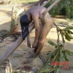 Washed-up female tsunami victim