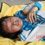 Outdoor examination and autopsy of young Chinese woman
