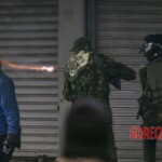 Street vendor shot dead by police officer during protest