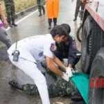 Thai man crushed by truck
