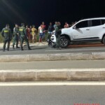 Young man on motorcycle hit and dragged by car
