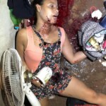 Brazilian woman shot in face