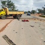 Collision between two trucks resulted in death of one driver