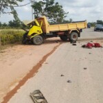 Collision between two trucks resulted in death of one driver