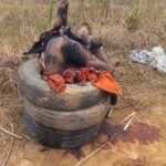 Dead man found stuffed inside tires