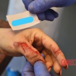 Stabbed to death by her partner