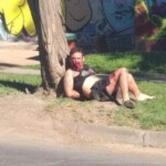 Thief shot in jaw with shotgun