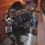 Three killed as Mercedes crashes at 190 mph