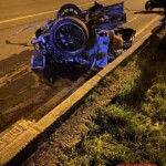 Three killed as Mercedes crashes at 190 mph