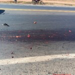 Fatal collision of female motorcyclist with truck on BR-153 in Uruaçu