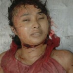 Female victim of machete murder in China