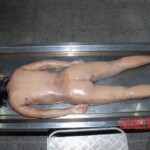 Stabbed Chinese woman in morgue