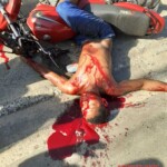Young gangster gunned down while riding motorcycle
