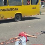 Deadly consequences of motorbike-truck collision