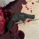 Robber used civilian as human shield