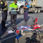 Truck crushed female biker's head