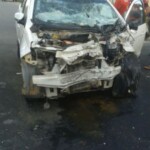 Woman has nearly her entire face torn off after car crash