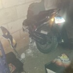 Young man dying after crashing his motorcycle into wall
