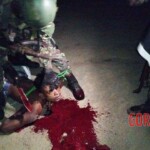 Aftermath of attack by African branch of ISIS on Christian village