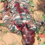 Aftermath of attack by African branch of ISIS on Christian village