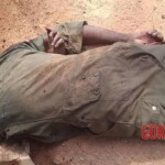 Armed attack by terrorists on military vehicle