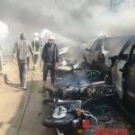 Aftermath of car bombing in Afrin, Syria