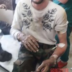 Aftermath of car bombing in Afrin, Syria