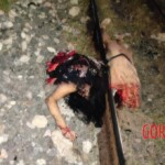 Female cut in half by train