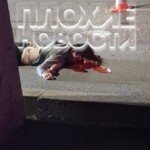 Female suicidal jumper finished off by car