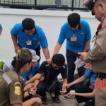 Thai female motorcyclist crushed by truck