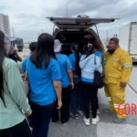 Thai female motorcyclist crushed by truck