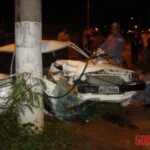 Man died after crashing into electric pole