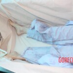 Initial inspection of deceased woman's body