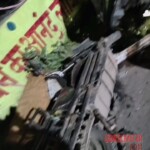 Motorcyclist sent flying off bridge in traffic accident