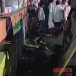 Motorcyclist sent flying off bridge in traffic accident