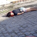 Brazilian woman with bullet in her head